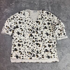 Women’s Zara Trafaluc Animal Style Print V-Neck Blouse Size 28